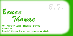 bence thomae business card